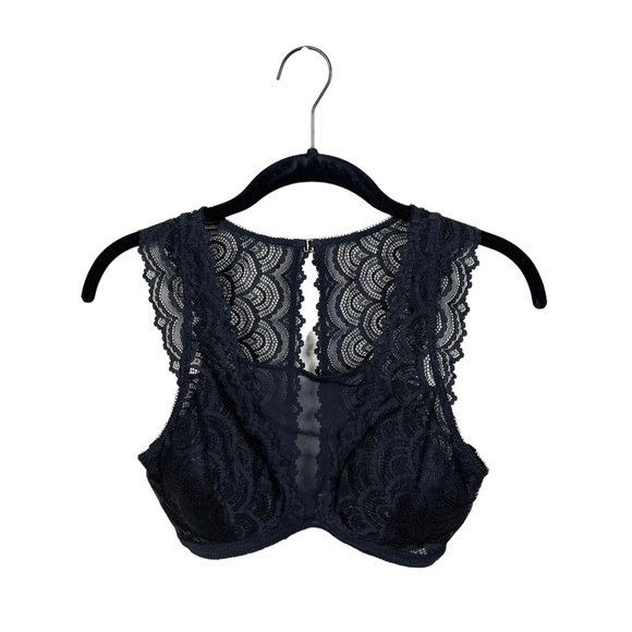 Sophie B. Lace Black Bra / Bralette Size Small Keyhole Back Wireless Size S - Picture 2 of 5